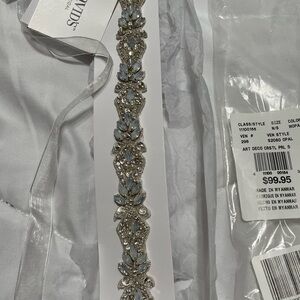 David’s Bridal Opal and Crystal bridal belt.